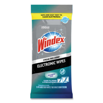Windex® Electronics Cleaner, 25 Wipes freeshipping - TVN Wholesale